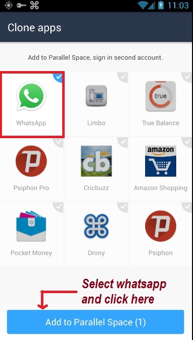 2 whatsapp in 1 android